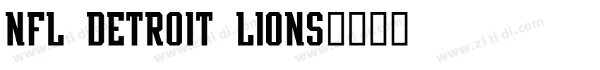 NFL Detroit Lions字体转换